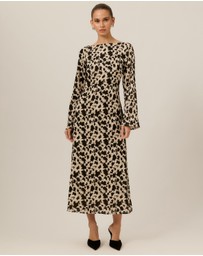 Tussah - Margot Boat Neck Long Sleeve Midi Dress