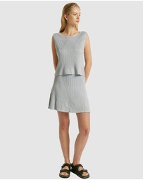 FRIEND of AUDREY - Hartley Lurex Knit Mini Skirt