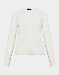 Forcast - Nicolette V-Neck Knit Cardigan