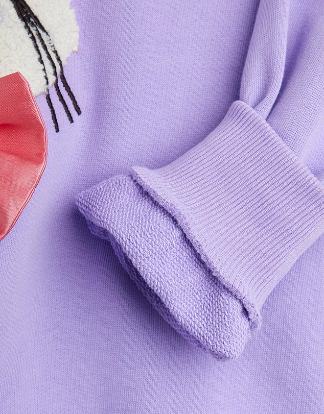 Mini Rodini - Cat With Bowtie Chenille Sweatshirt - Babies-Kids