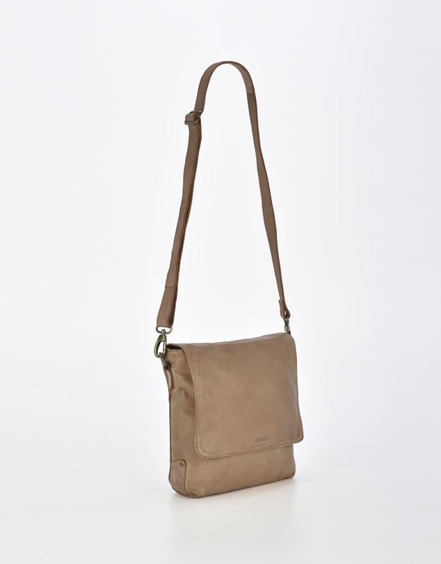 Cobb & Co - Bracewell Washed Leather Flap Over Crossbody
