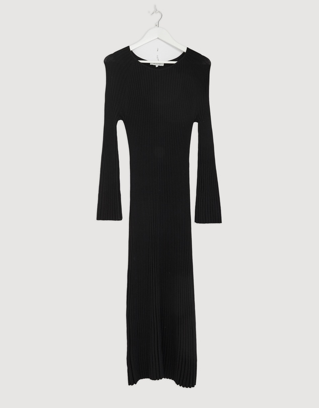 Revibe - Repaired AERE Indi Accordian Pleated Organic Knit Dress - AU 18