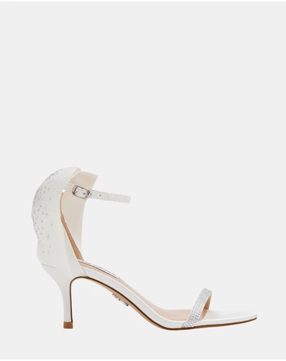 Steve Madden - Riskay Ivory Satin Heels