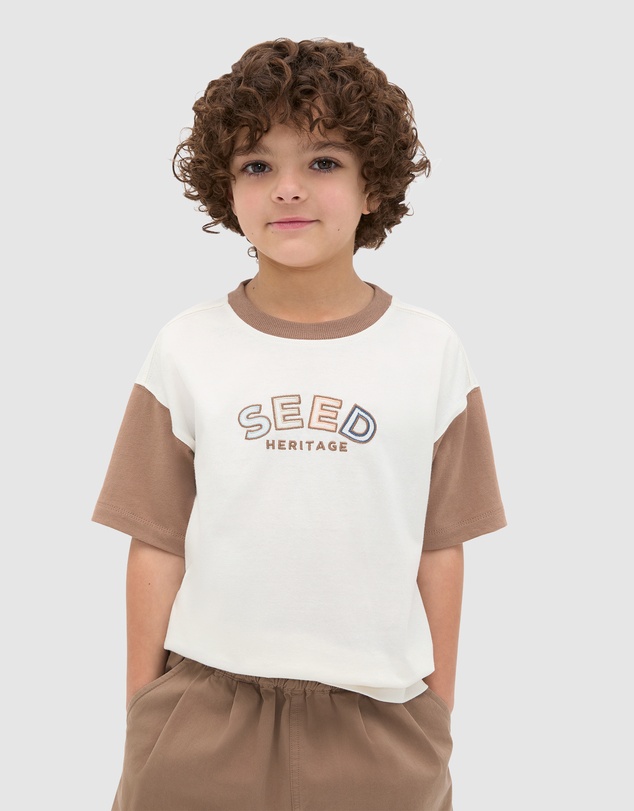 Seed Heritage - Colourblock Logo Tee