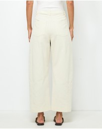 AERE - Nara Corduroy Barrel Leg Pants