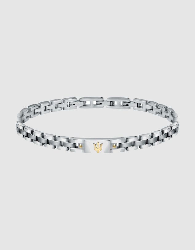 Maserati - Stainless Steel Trident 22cm Bracelet