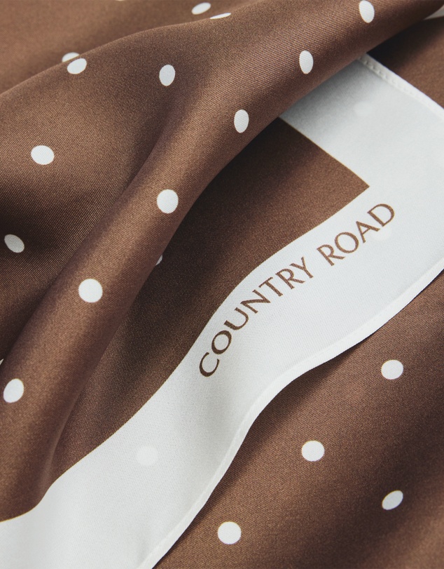 Country Road - Silk Spot Scarf