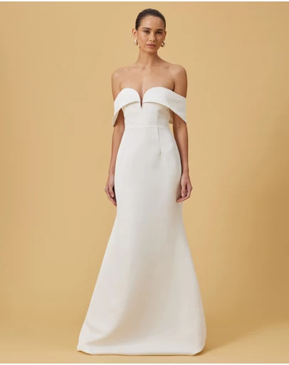 CHANCERY - Fold Bodice Mermaid Gown