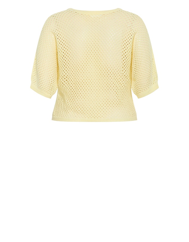 City Chic - Crochet Knit Top