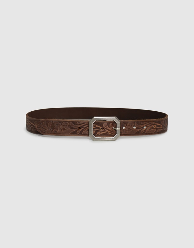 Belle & Bloom - Stand By Me Embossed Leather Belt