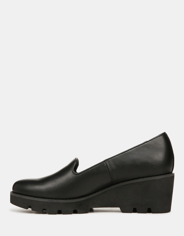 Vionic - Willa Wedge - Black Leather
