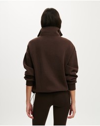 Cotton On Body Active - Plush Half Zip Sweatshirt