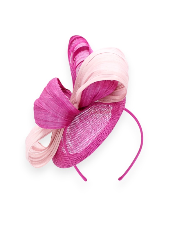 Morgan & Taylor - Heather Fascinator in Hot Pink