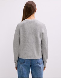 The Fated - Maia Round Neck Knit Cardigan