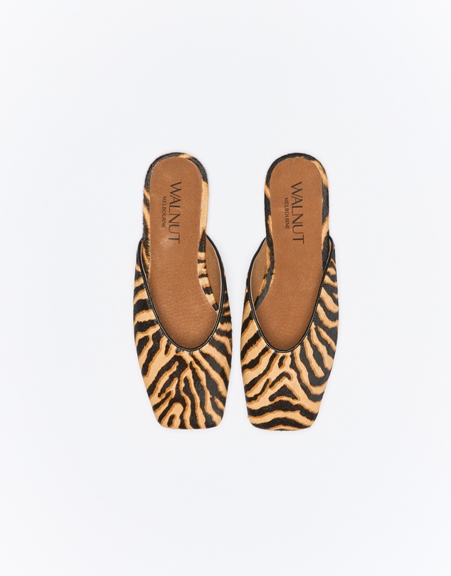 Walnut Melbourne - Tyla Leather Mule