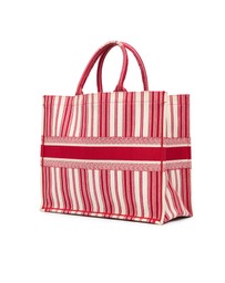 Pre-Loved by Azura Reborn - Pre-Loved dior Striped Textile Everyday Tote Bag for Versatile Use