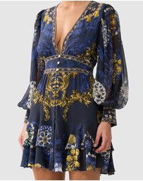 Camilla - Button Front Frill Dress