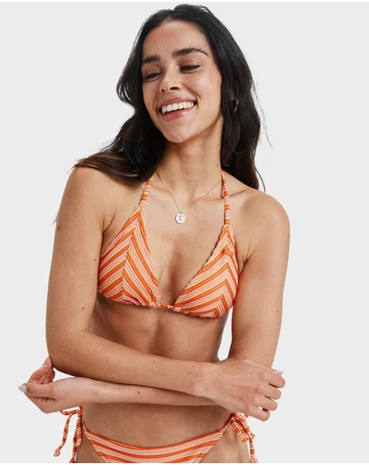 Roxy - Womens Moana Stripe Bikini Top