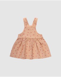 Kynd Baby - Denim Pinafore in Pink Denim