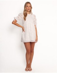 Petal & Pup - Giselle Mini Dress - White Floral