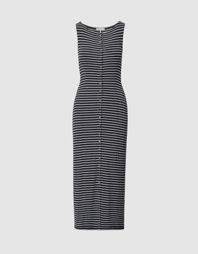 rag & bone - The Knit Button Tie Stripe Dress