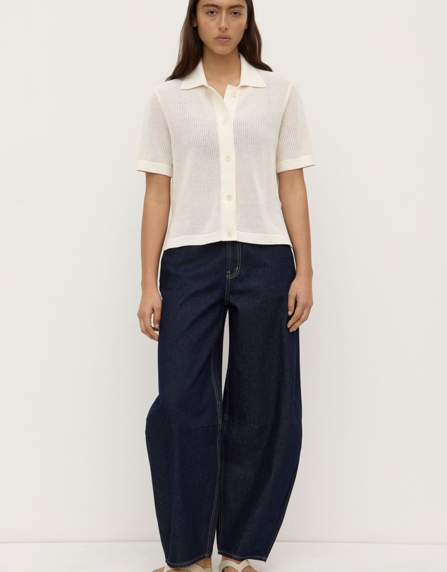 Revibe - Repaired Assembly Label Cotton Womens Shirts S/S