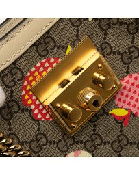 Pre-Loved by Azura Reborn - Pre-Loved Small GG Supreme Apple Heart Padlock Tote