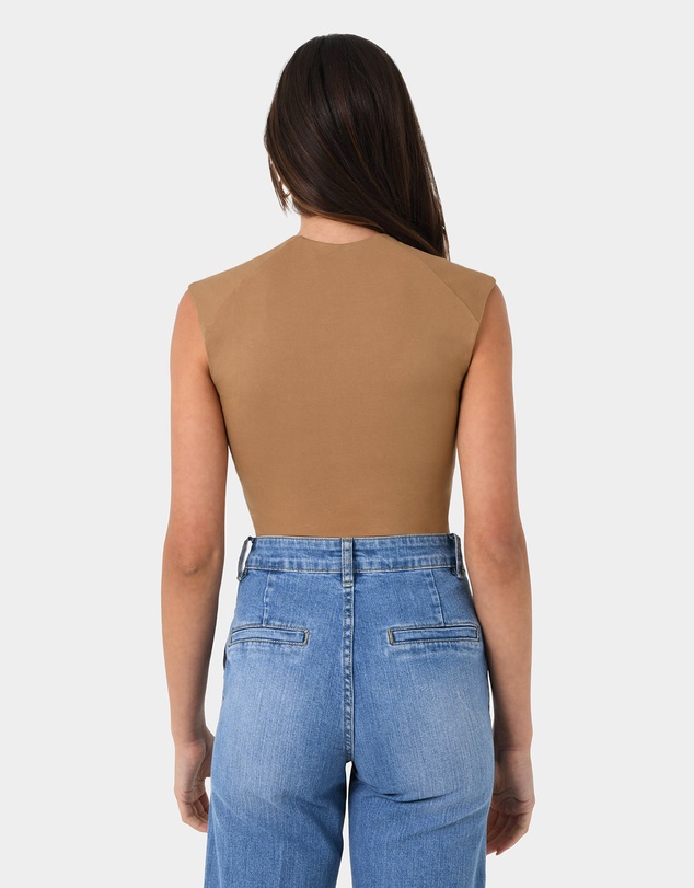Forcast - Soho Rounded Square Neck Top