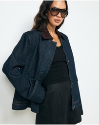 AERE - Evren Contrast Collar Jacket