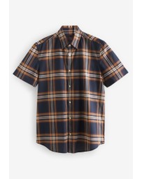 NEXT - Stretch Oxford Check Short Sleeve Shirt