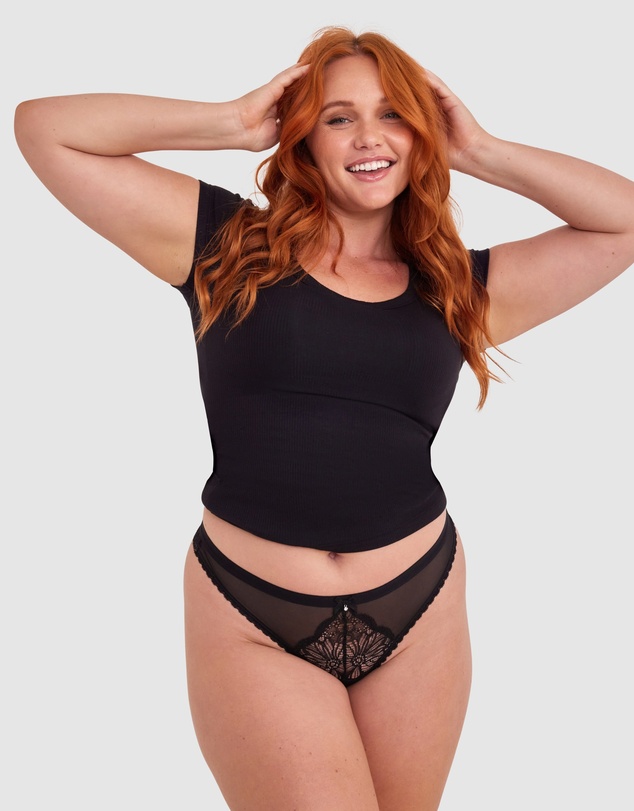 Bras N Things - Susannah V String - Black