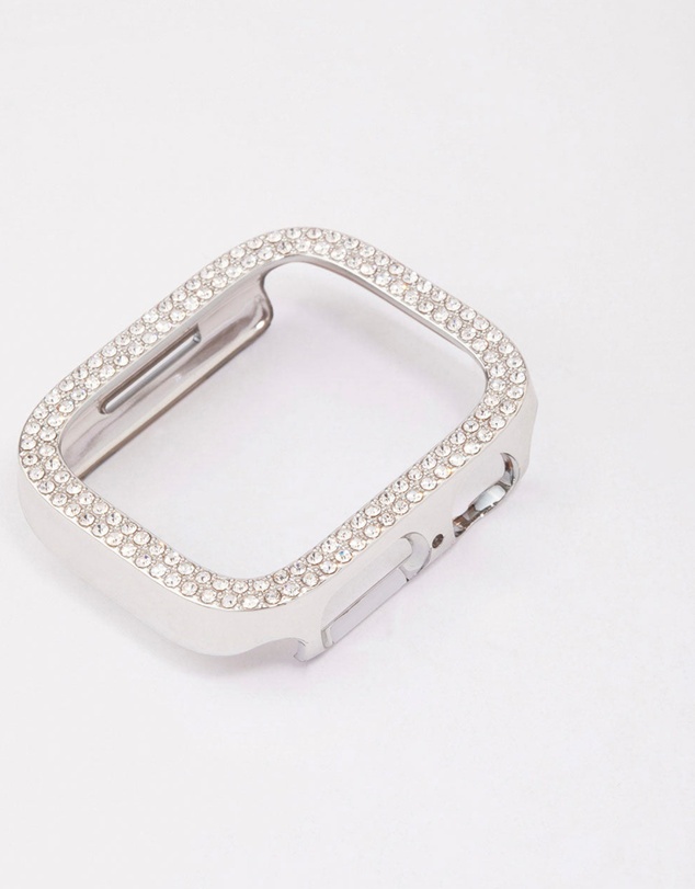 Lovisa - Silver & Diamante Watch Case 40/41mm