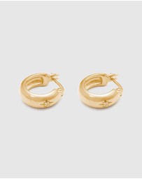 Kirstin Ash - Guiding Star Etched Hoops