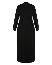 City Chic - Plus size Goldie Longline Cardigan - black