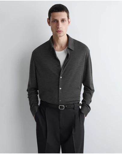 COS - Wool-Blend Jersey Shirt