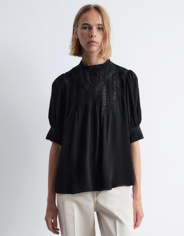 & Other Stories - Embroidered Lace Blouse