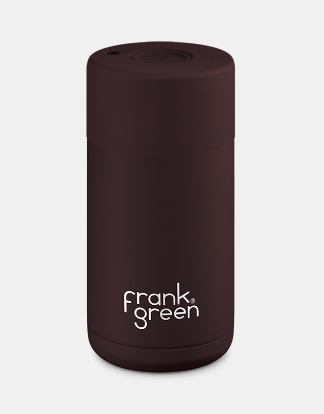 Frank Green - 12oz Stainless Steel Ceramic Reusable Cup  Chocolate