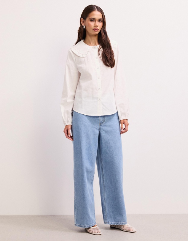 The Fated - Sarah Cropped Straight Wide Jeans