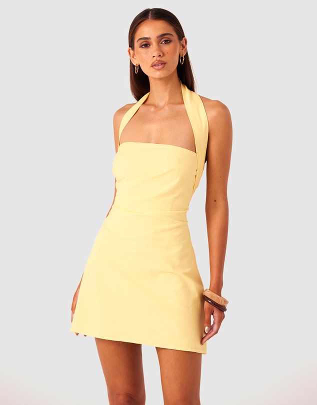SNDYS - Romi Halterneck Mini Dress