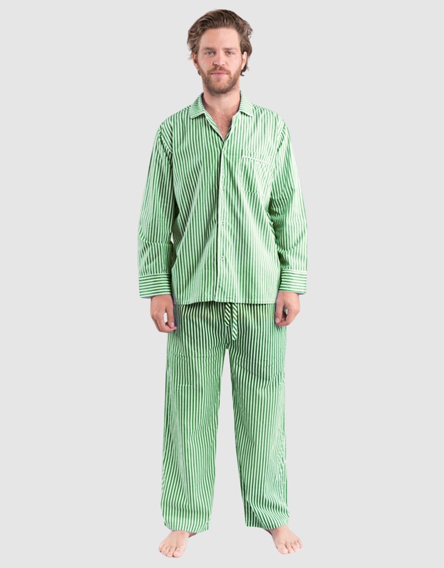 Sant And Abel - Men’s Braddock Green Long PJ Set