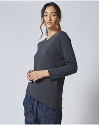 DRICOPER DENIM - Bowie Black Long Sleeve Tee