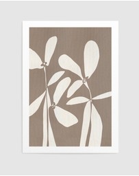 Olive et Oriel - Muted Petals No 4 by Shatha Al Dafai Art Print