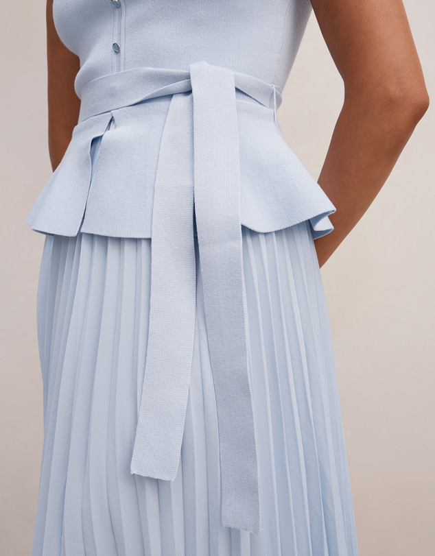 Forever New - Luella Pleated Mixed Midi Dress