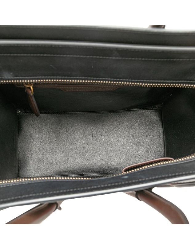 Pre-Loved by Azura Reborn - Pre-Loved Micro Tricolor Leather Luggage Tote