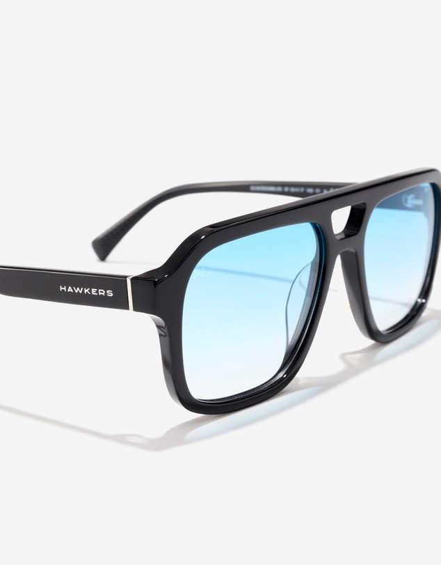 Hawkers Co - HAWKERS - CROUPIER Black Bluet Aviator Sunglasses for Men and Women UV400