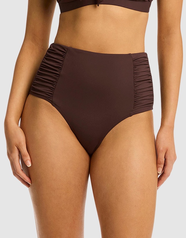 Sea Level Australia - Essentials Edit High Waist Gathered Side Pants