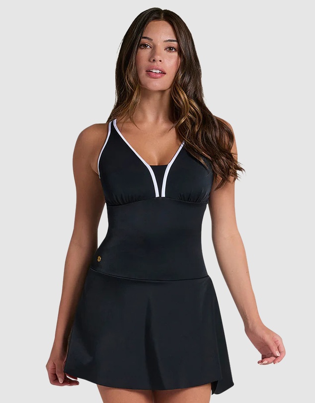 Leonisa - Convertible Skirted Shaping Swimsuit & Swimdress