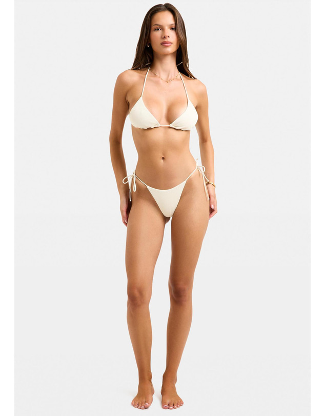Subtitled - Rib Halter Triangle Bikini Top