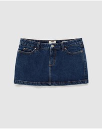 Cotton On - Micro Low Denim Skirt