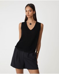 Forcast - Jillian Lyocell Blend Tank